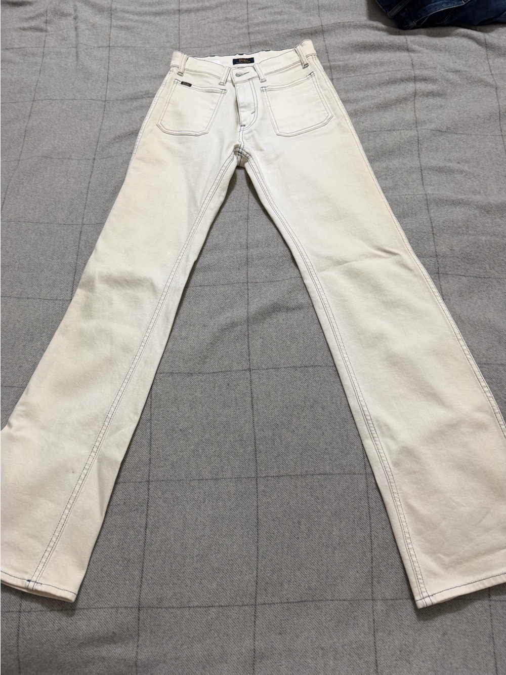 Polo by Ralph Lauren Women's Cream Boot-Cut Jeans